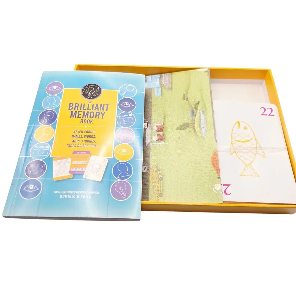 The Brilliant Memory Box Dominic O'Brien Memory Training Kit Book Cards Map